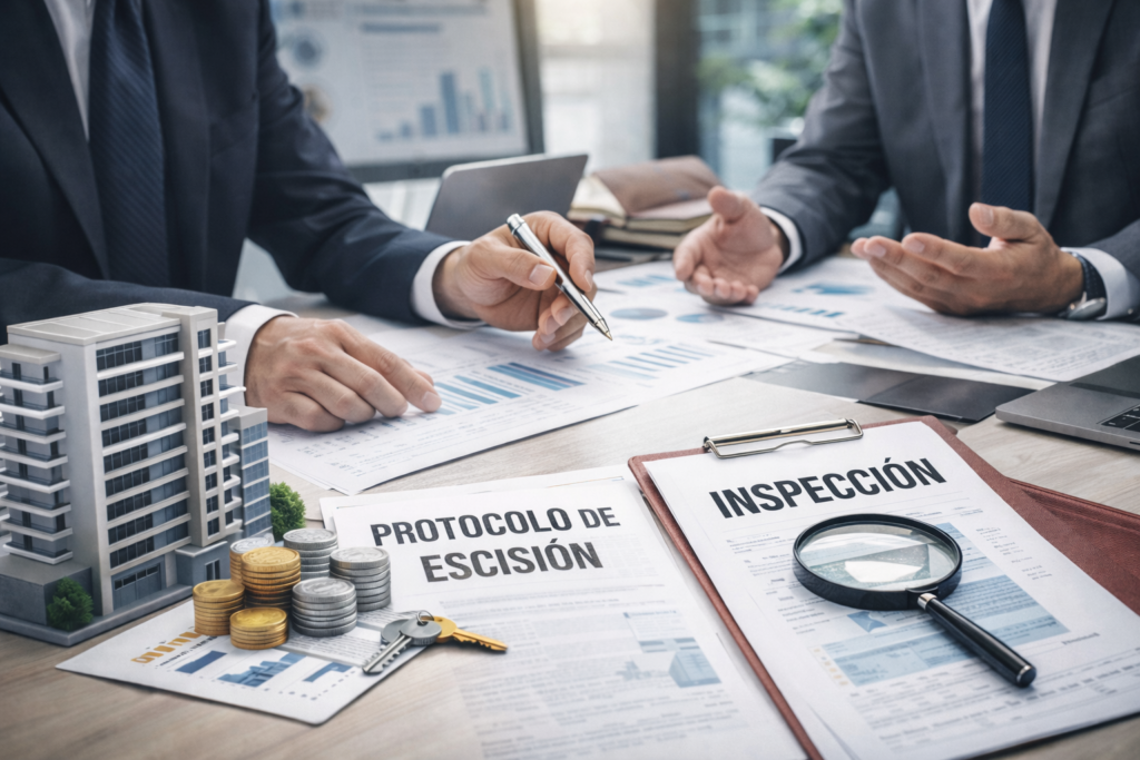 Escisión parcial de la actividad de arrendamiento