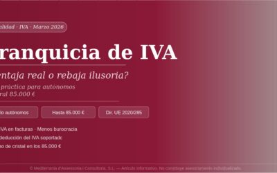 Franquicia de IVA: ventajas e inconvenientes