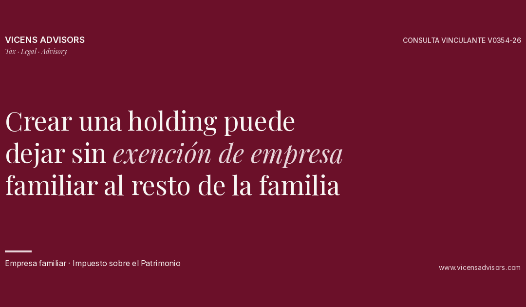 Holding en la empresa familiar: cuándo se pierde la exención