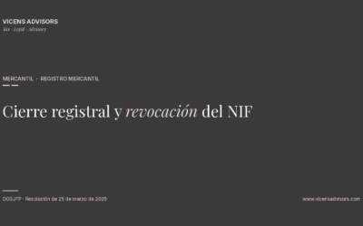 Cierre registral y revocación del NIF